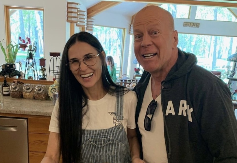 Деми Мур и Брюс Уиллис