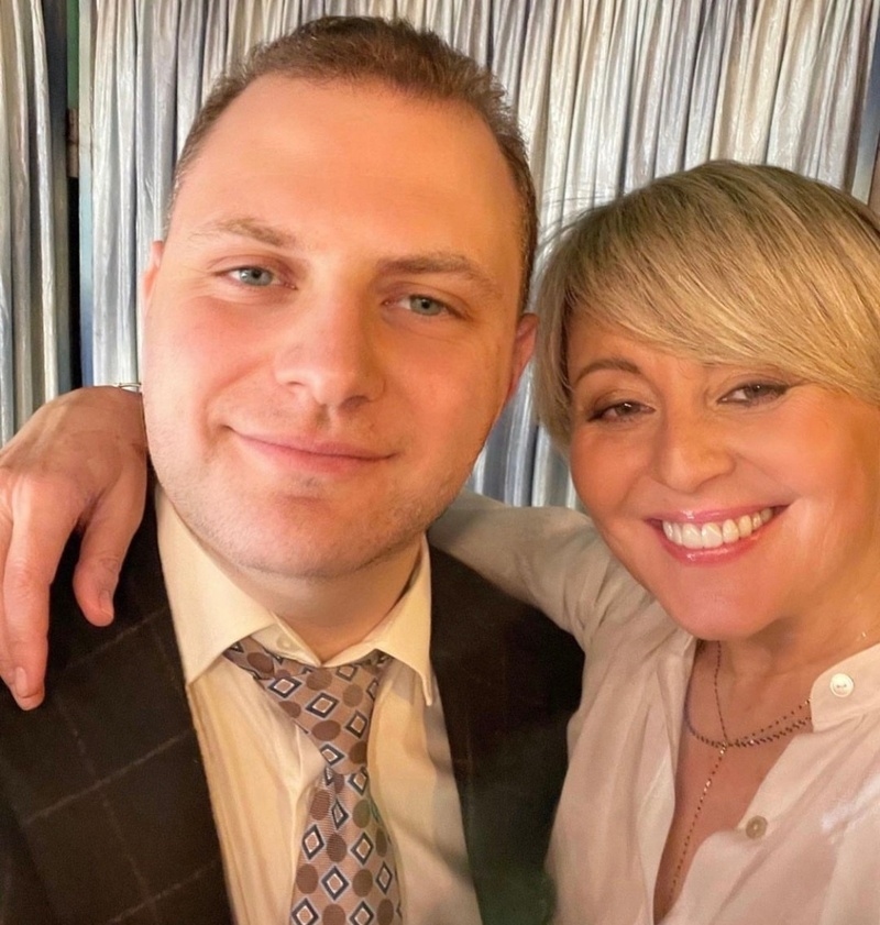 Певица с продюсером Борисом Рубиновским