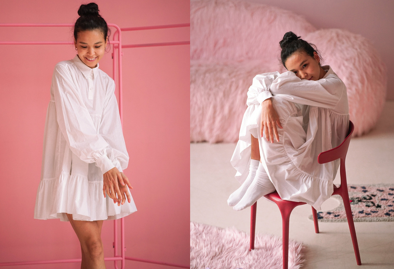 Это платье российского бренда Street Pie, несмотря на лаконичность, идеально для новогодней ночи