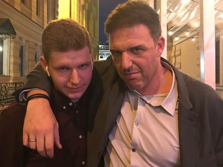 Максим Виторган с сыном Даниилом