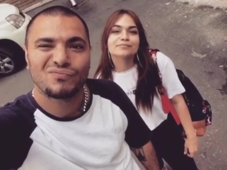 Птаха с дочкой Николь