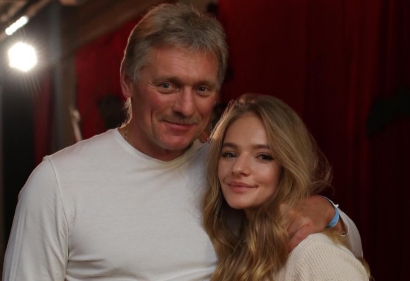 Дмитрий Песков с дочерью Елизаветой