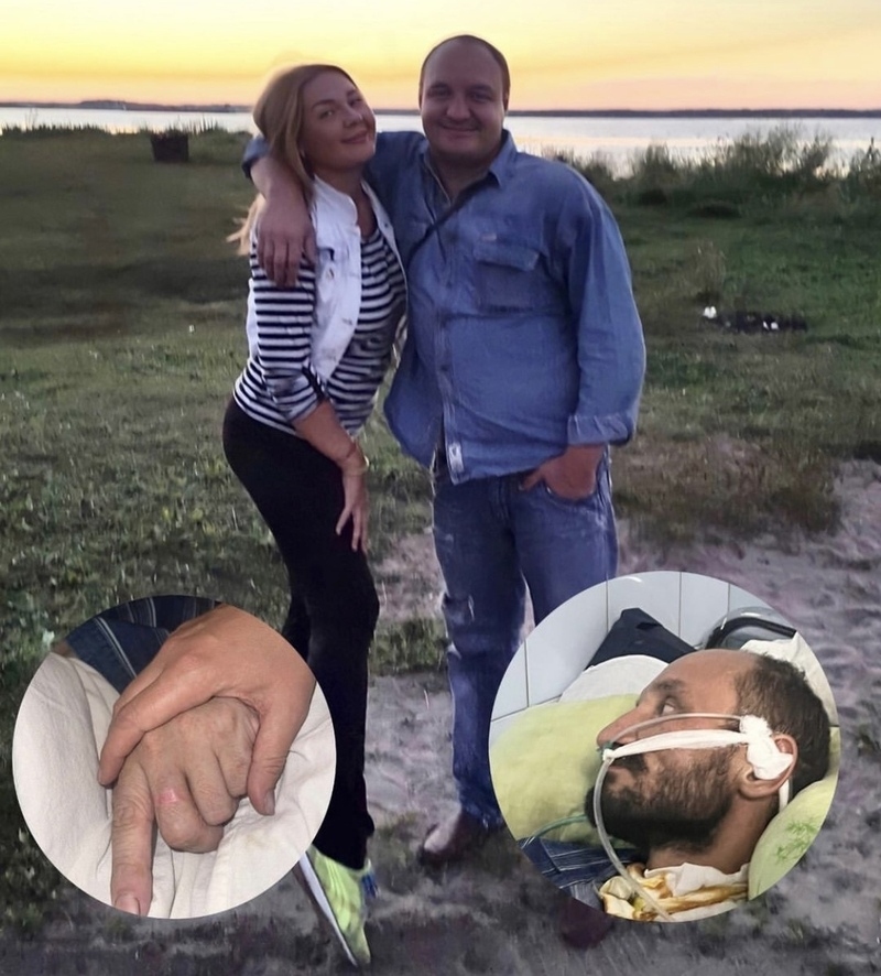 Мужчина находится в тяжелом состоянии