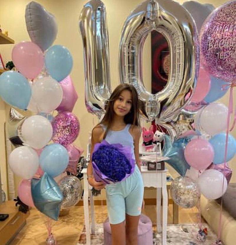 Недавно дочь Грачевской Василиса отметила 10-летие