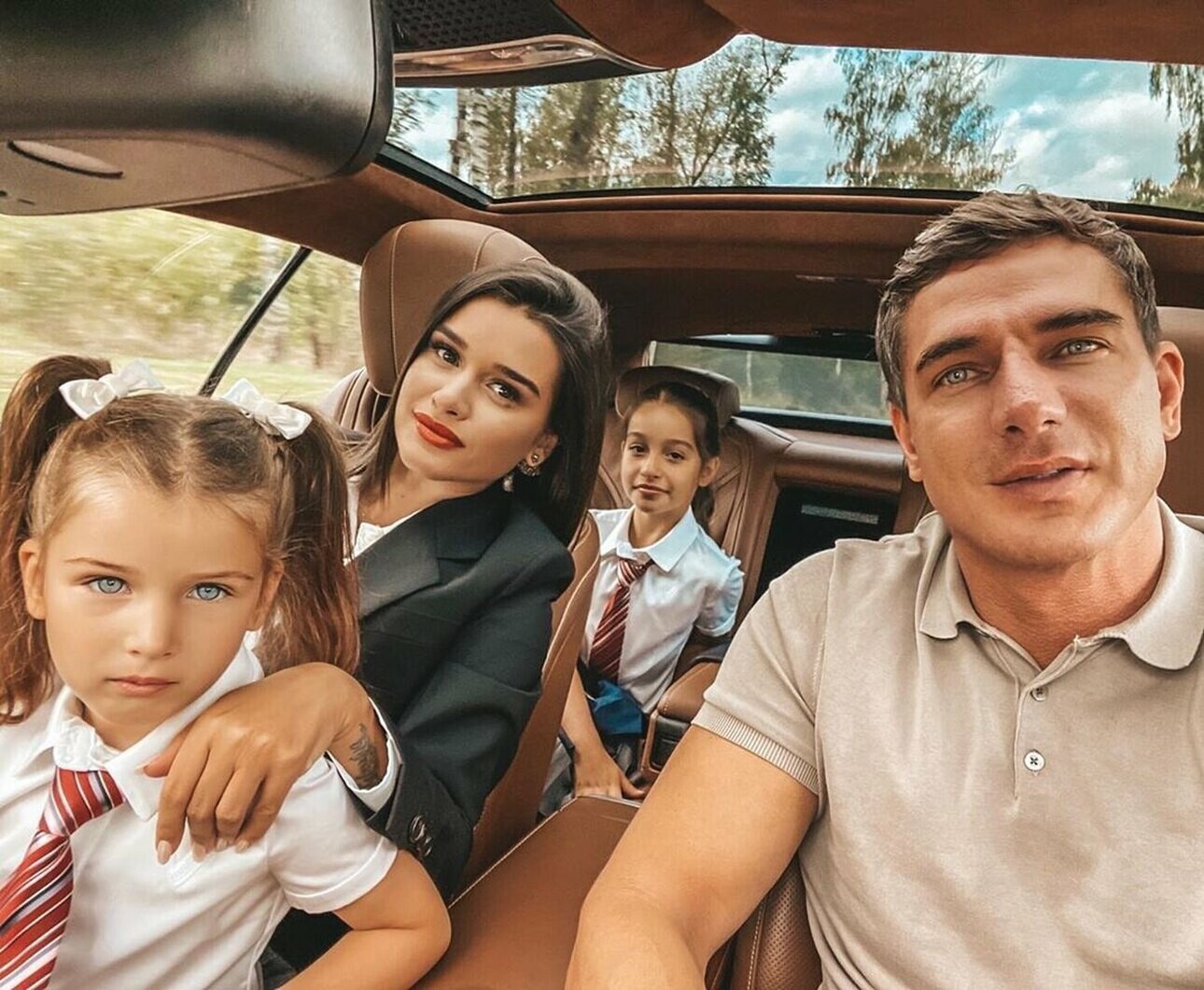 Ксения Бородина с семьей