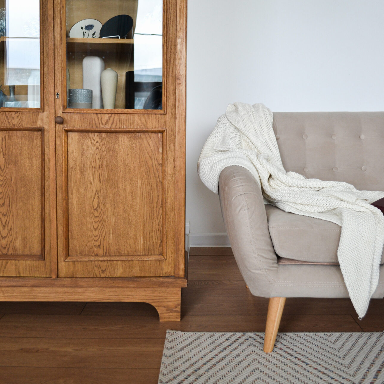 Диван «Бёрсен» бежевый велюр Triniti от фабрики Диванчик.ру