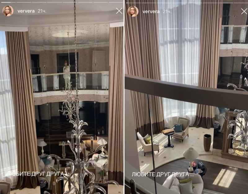 В доме Веры Брежневой царят кремово-шоколадные тона