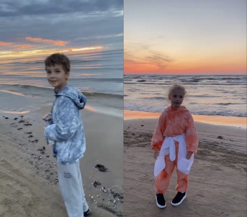 Гарри и Лиза прогуливались по побережью во время заката