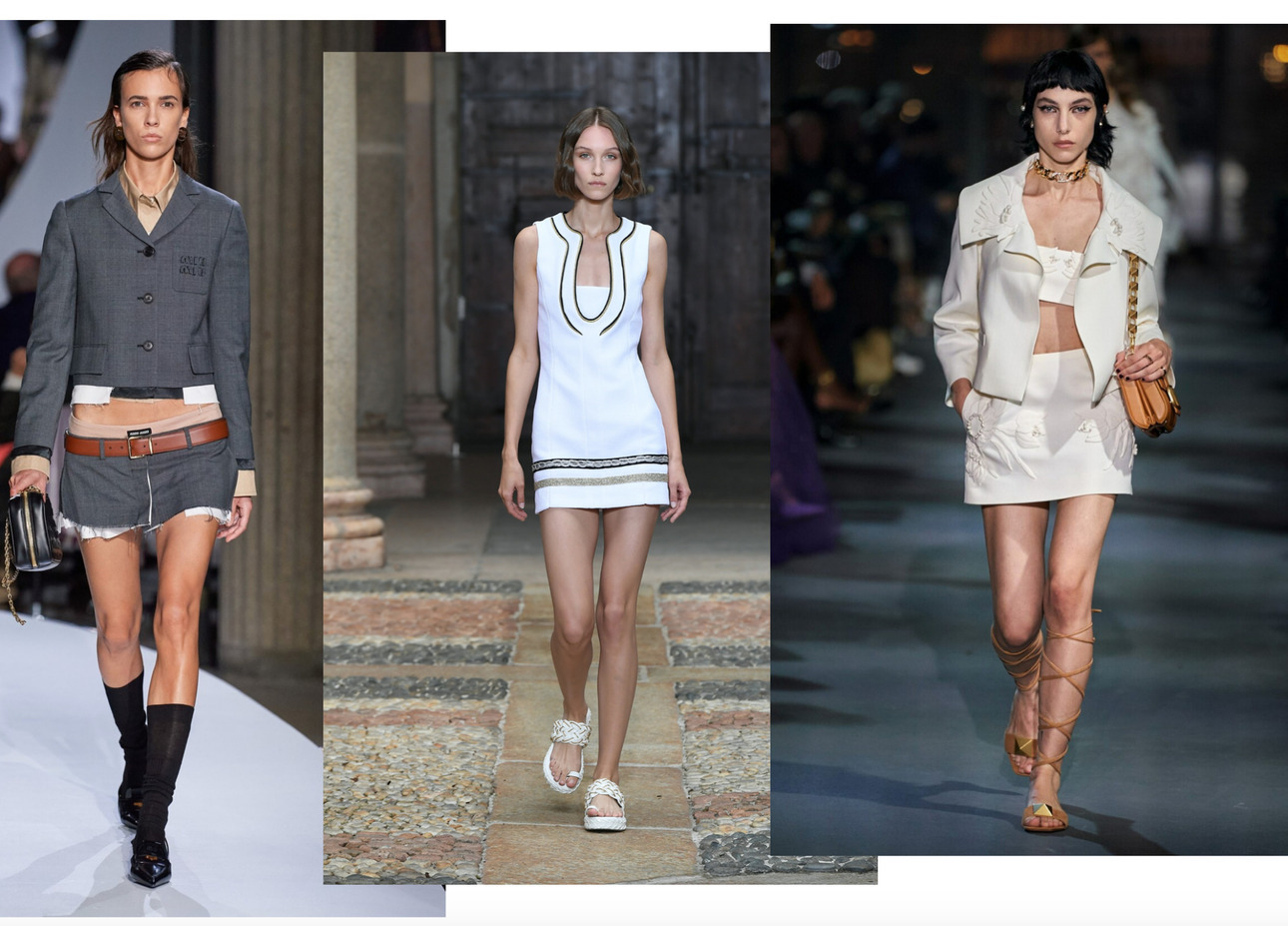 Miu Miu весна-лето 2022/ Genny весна-лето 2022/Valentino весна-лето 2022/