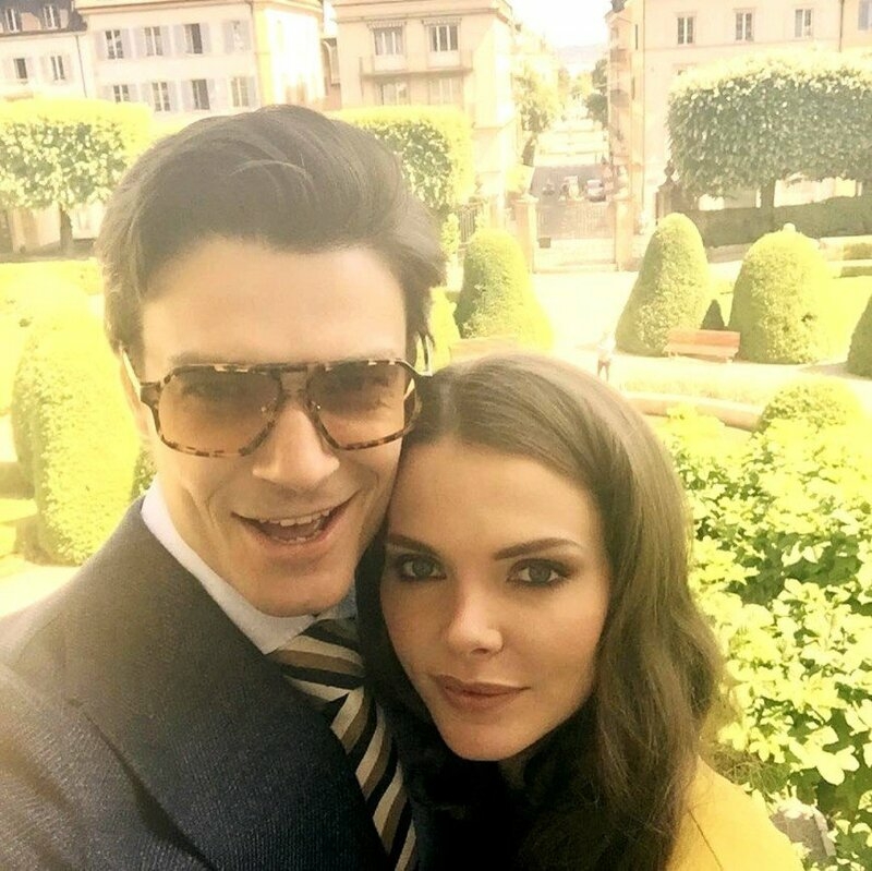 Елизавета Боярская с мужем