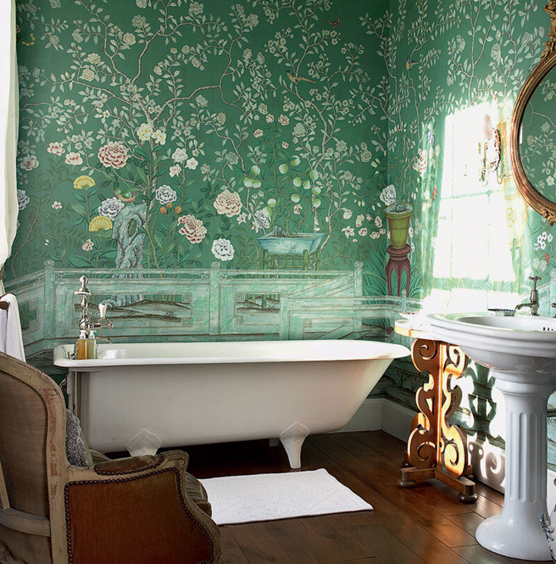 Псевдокитайский колорит идеален для небольших помещений, он делает их уютными и креативными. К тому же в таком пространстве никогда не будет скучно. Только узоры на стенах и мебели можно изучать часами.