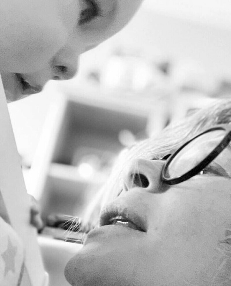 Оксана Фандера с внуком