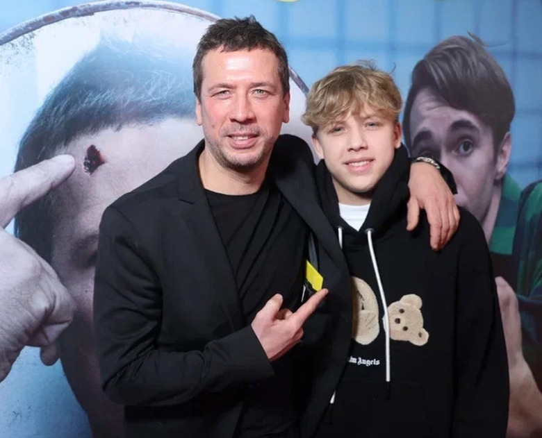 Андрей Мерзликин с сыном Федором