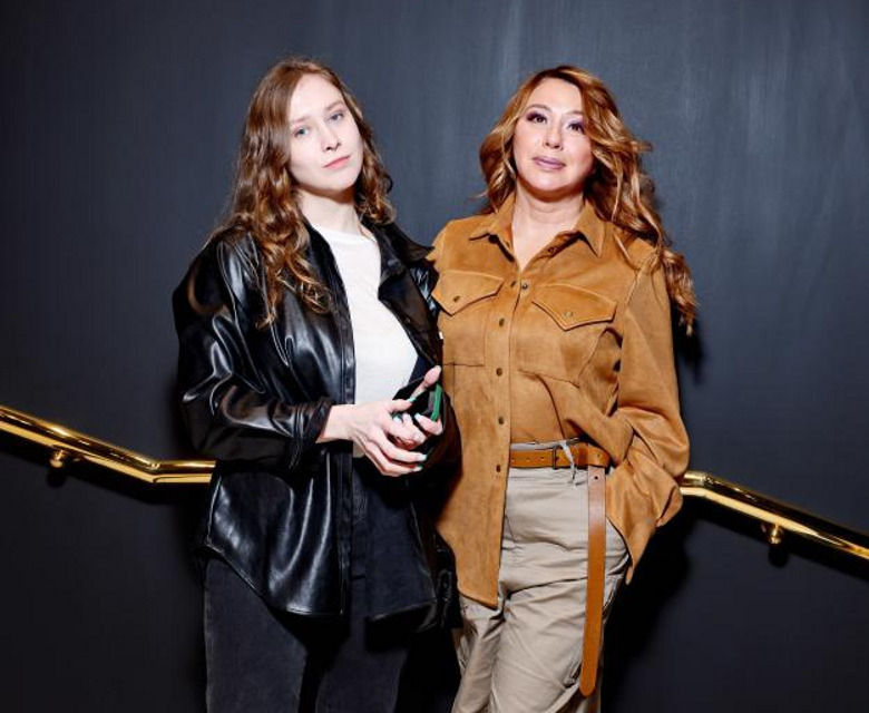 Алена Апина с дочерью Ксенией