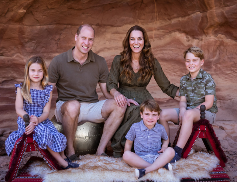 Принц Уильям и Кейт Миддлтон с детьми