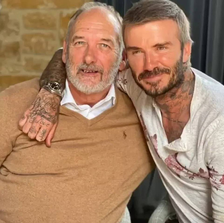 Дэвид Бекхэм с отцом