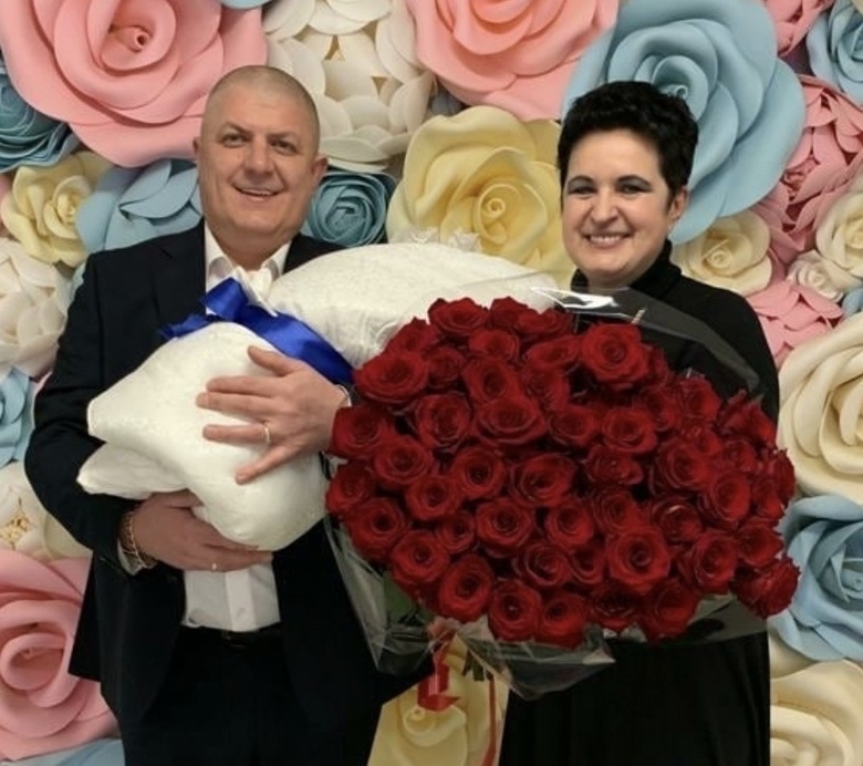 Елена Голунова с супругом и сыном