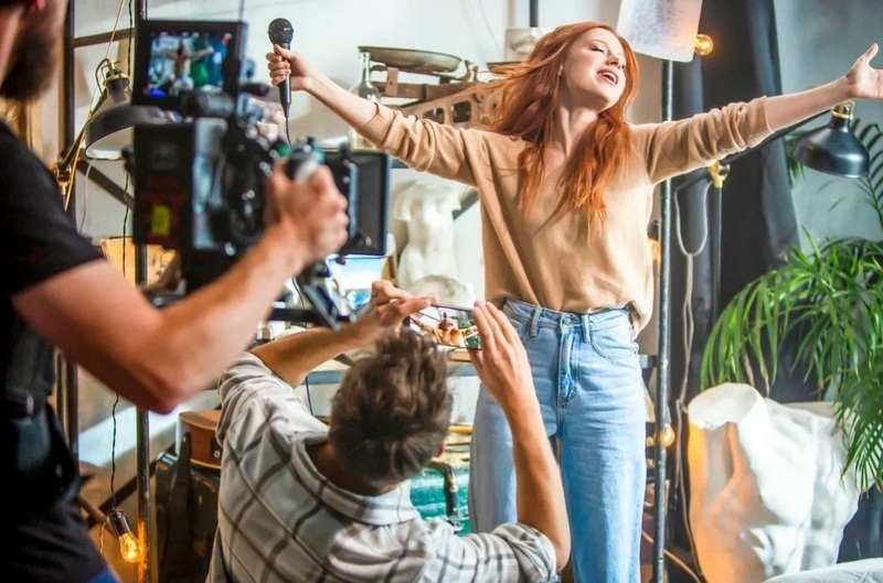 Кадр со съемочной площадки клипа на песню "Эверест"