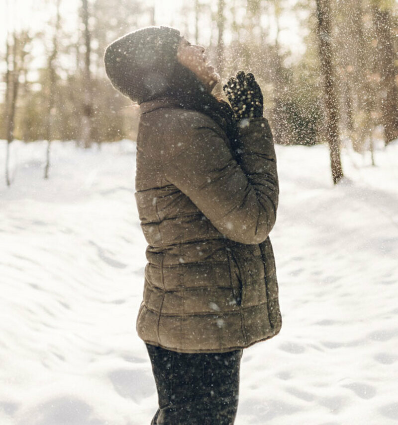 Пуховик может быть лубой длины - главное, чтобы он был стеганый