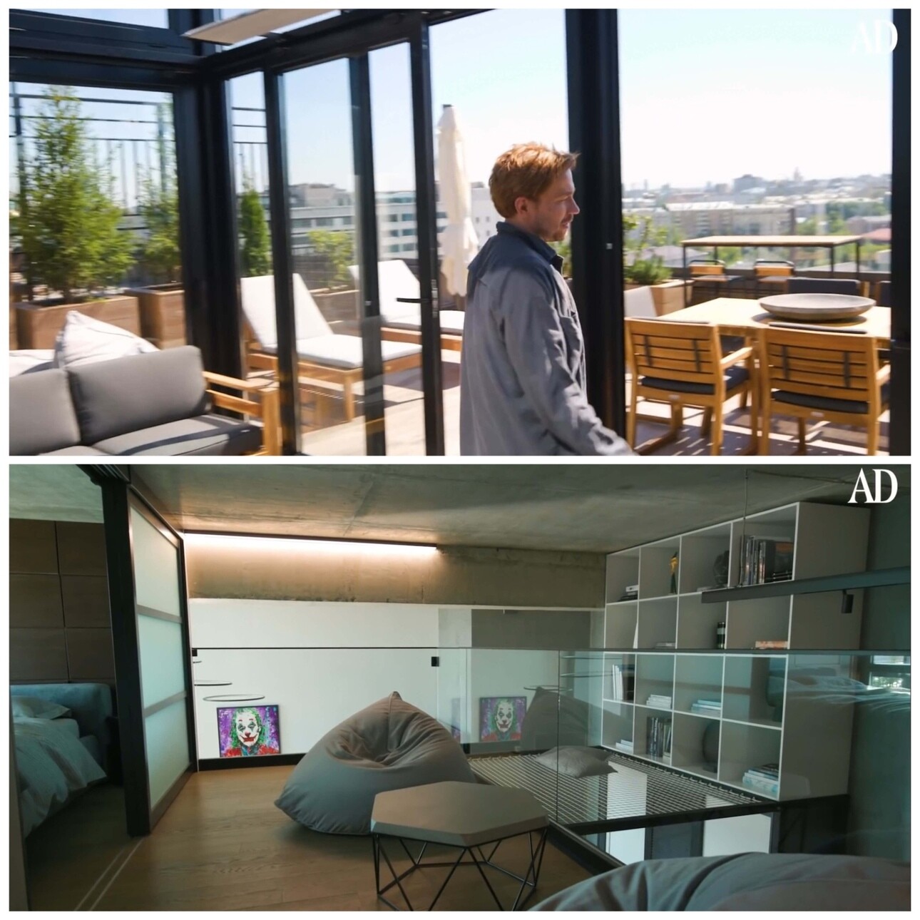 В квартире есть натяжная сетка и больная веранда