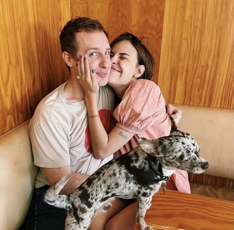 Таллула Белль Уиллис со своим женихом