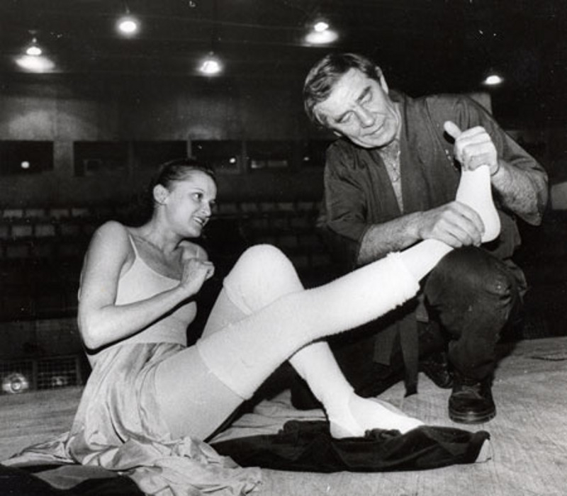 Борис Праздников с примой-балериной Большого Театра Галиной Степаненко