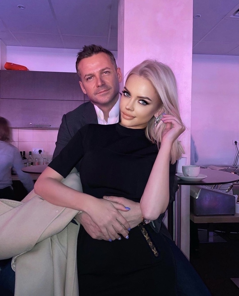 Милана Тюльпанова со своим избранником Евгением