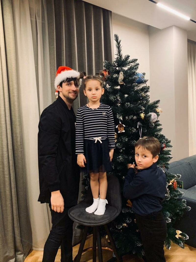 Дмитрий Колдун с детьми