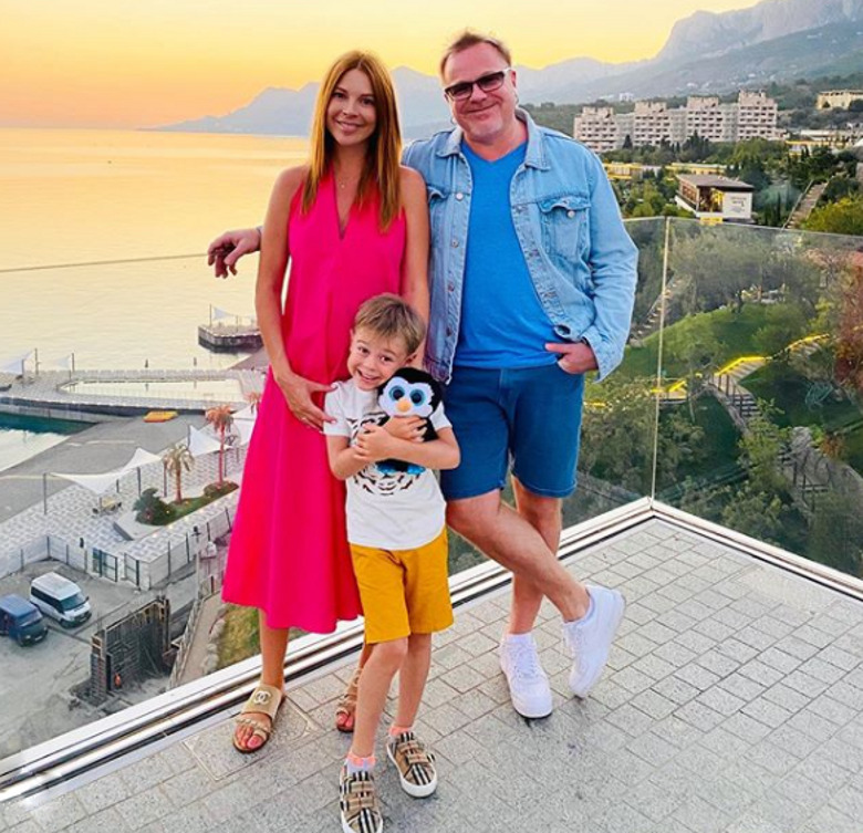 Наталья Подольская и Владимир Пресняков с сыном