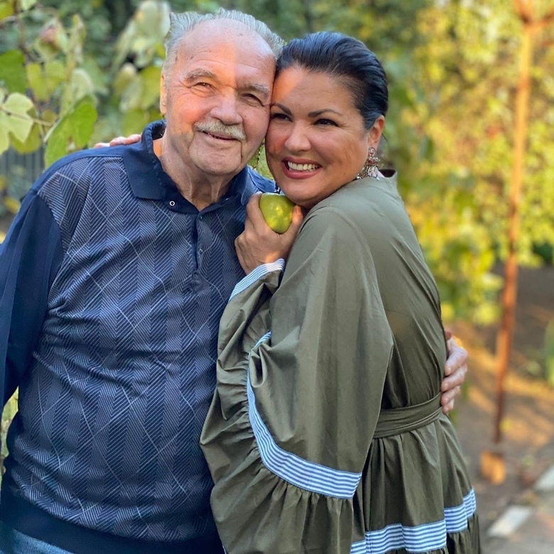 Анна Нетребко с отцом Юрием Николаевичем