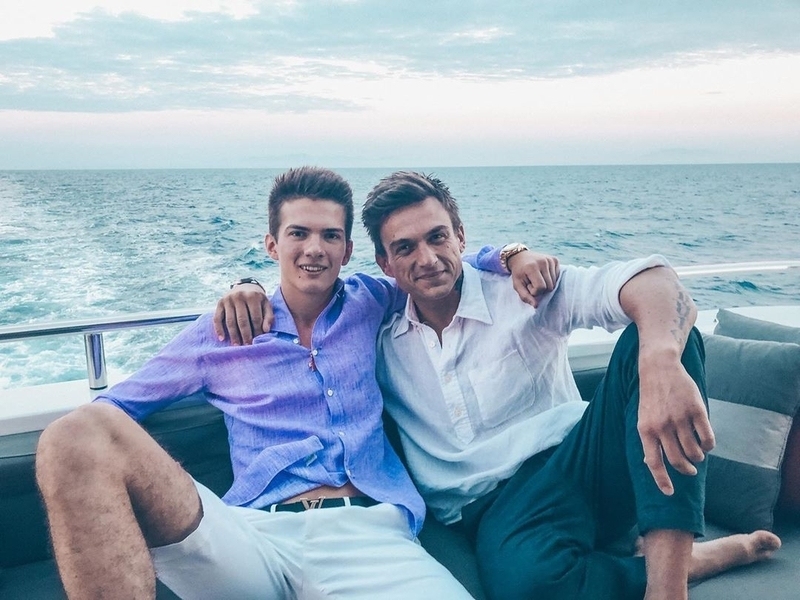 Влад Топалов с Ильей Колуновым на яхте