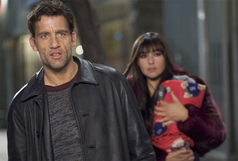 С Моникой Беллуччи в фильме "Пристрели их"