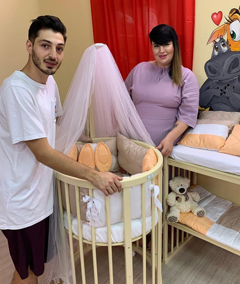 Саша Черно и Иосиф Оганесян с сыном