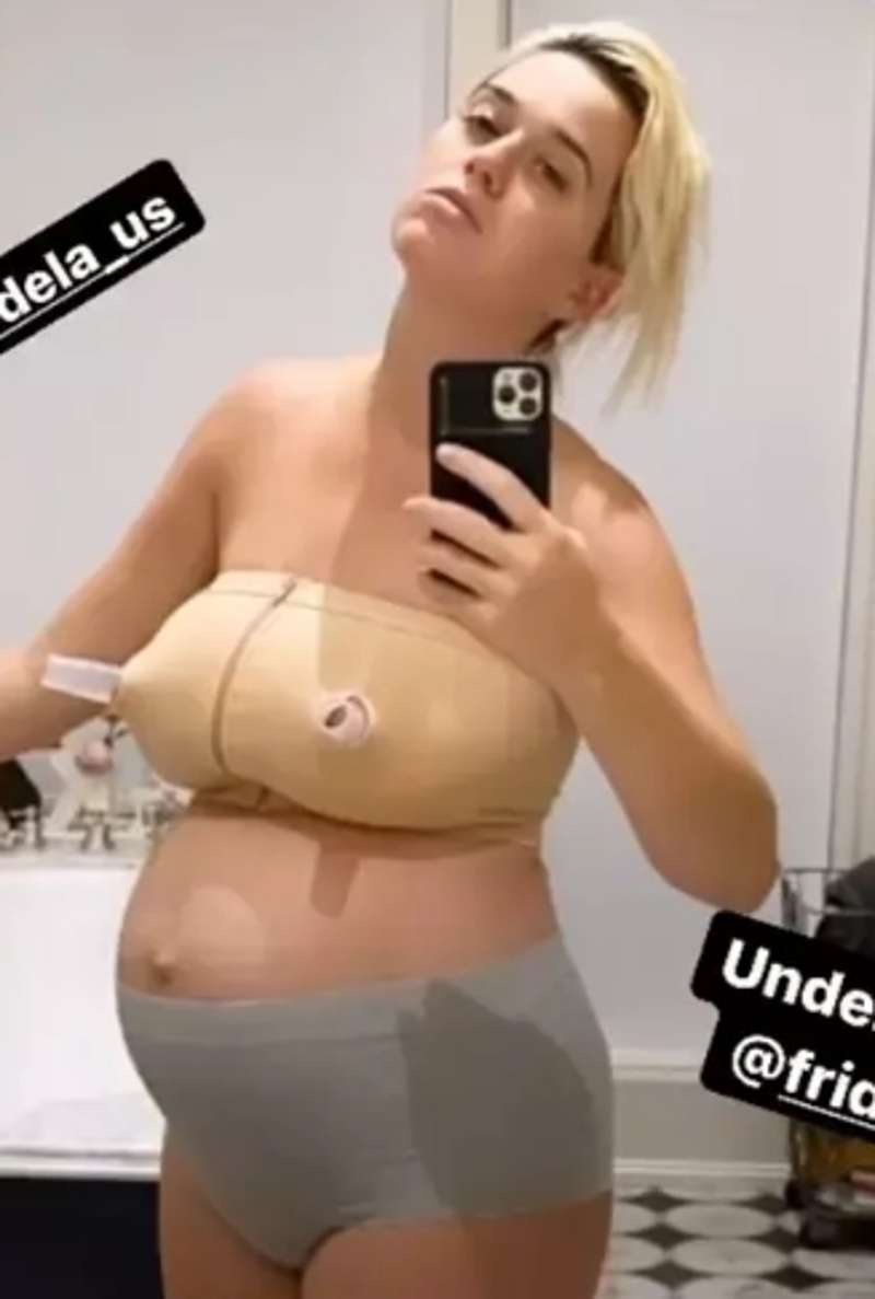 Кэти Перри показала фигуру спустя пять дней после родов