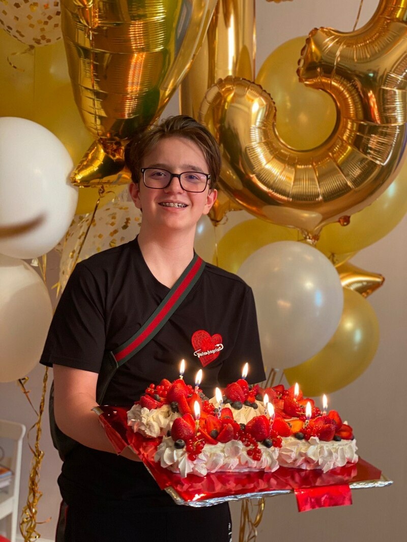 День рождения сына прошел в праздничной домашней обстановке