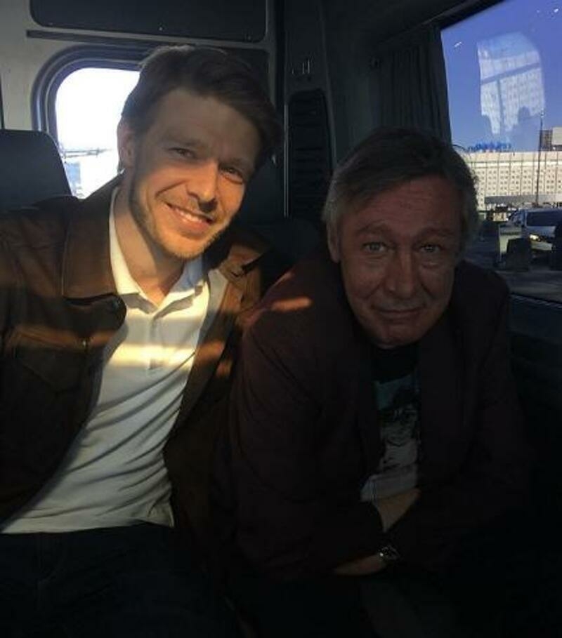 Никита Ефремов с отцом Михаилом Ефремовым