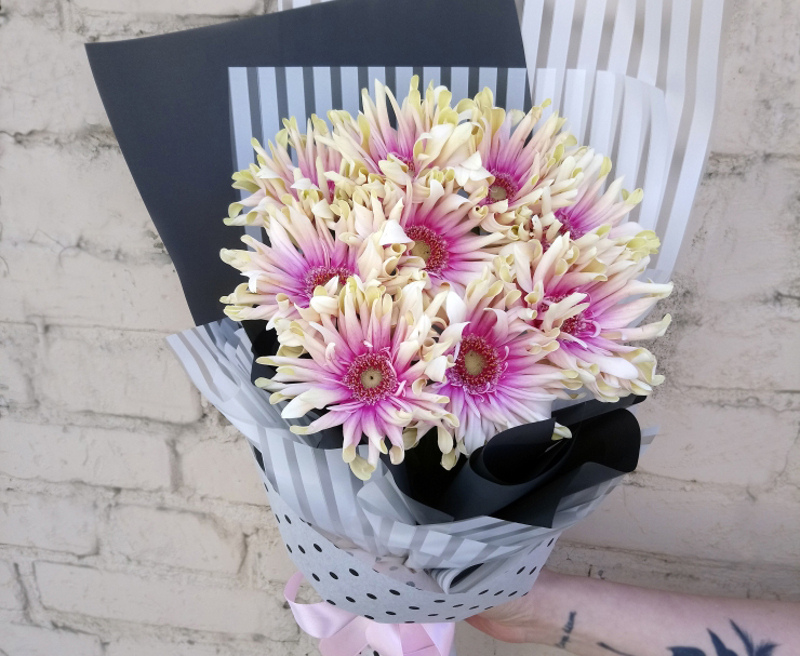 Кудрявые герберы