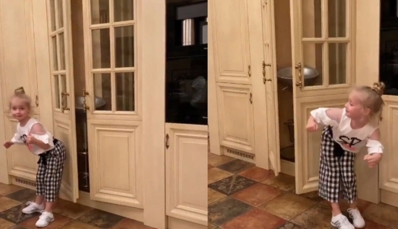 Дочь Галкина показала оригинальный способ закрывать двери