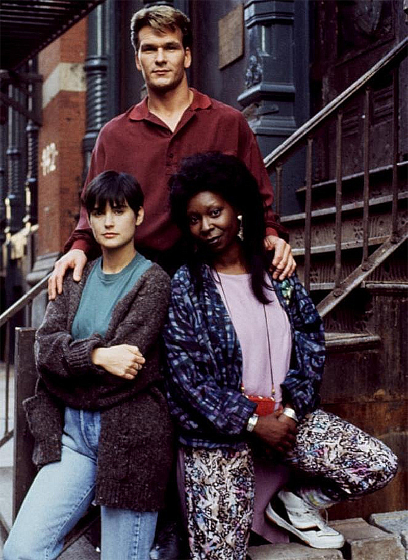 Деми Мур стала олицетворением эпохи, сыграв в картине «Привидение» вместе с Патриком Суэйзи и Вупи Голдберг