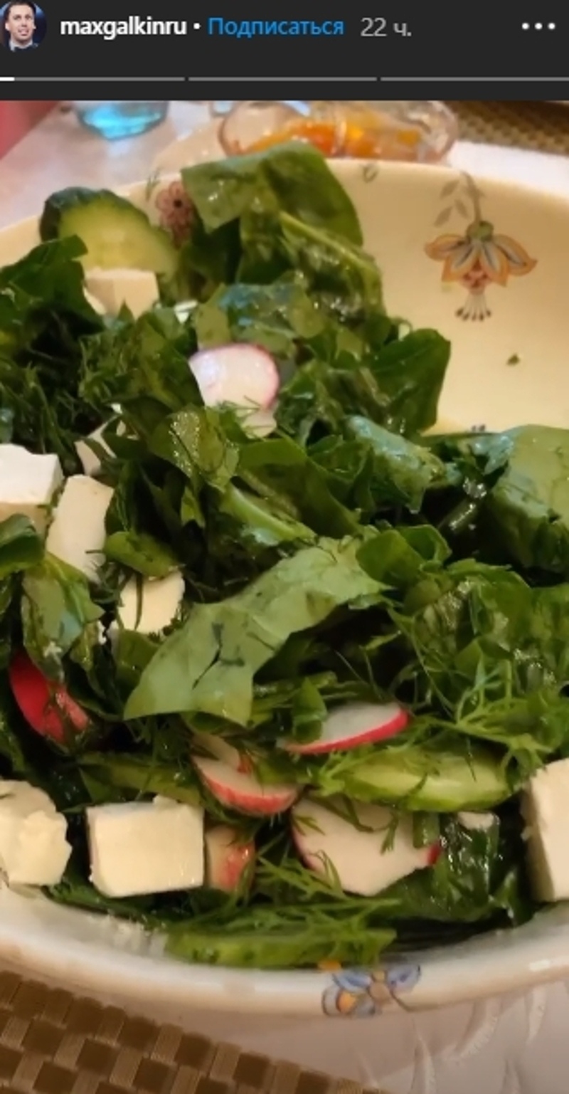 Галкин похвалился обедом из овощей с огорода Пугачевой
