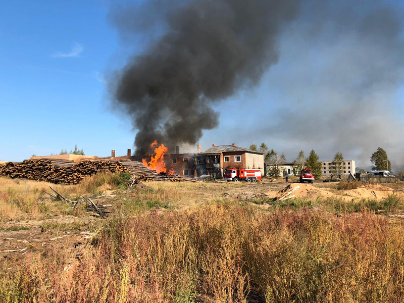 Актерам пришлось работать в условиях настоящего пожара