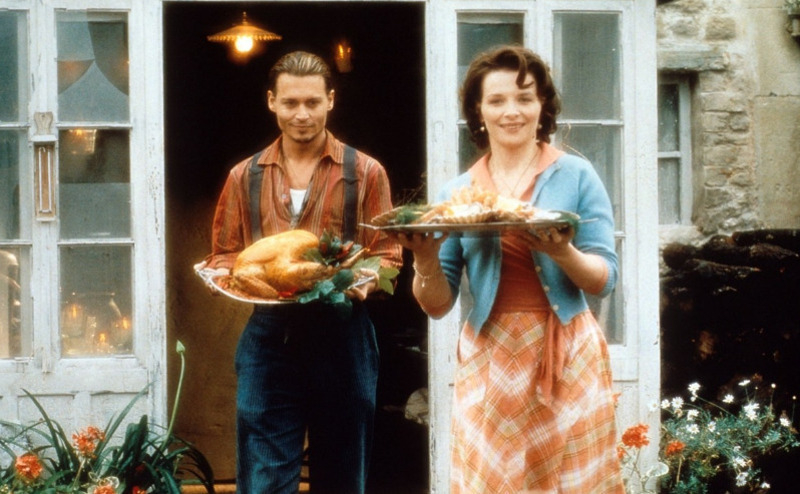 Джонни Депп и Жюльет Бинош