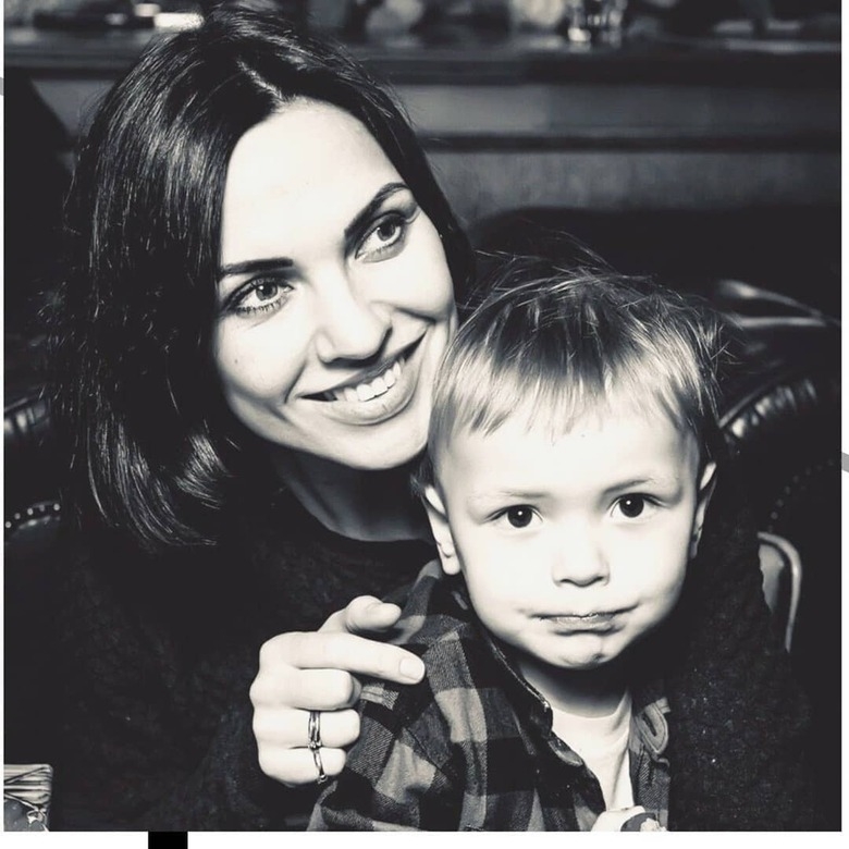 Певица Надя Ручка с сыном Львом