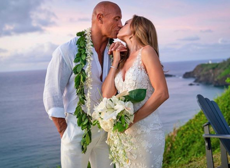 Дуэйн Джонсон и Лорен Хашиан