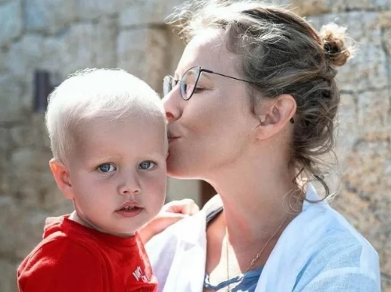 Ксения Собчак с сыном Платоном