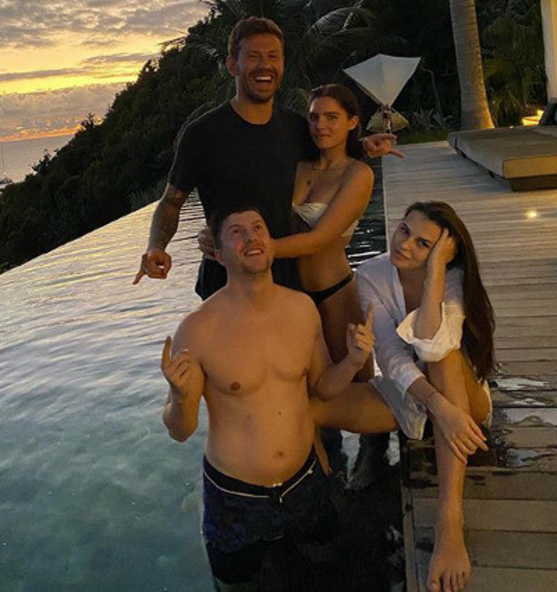 Федор Смолов и Мария Юмашева на отдыхе в Сент-Барт