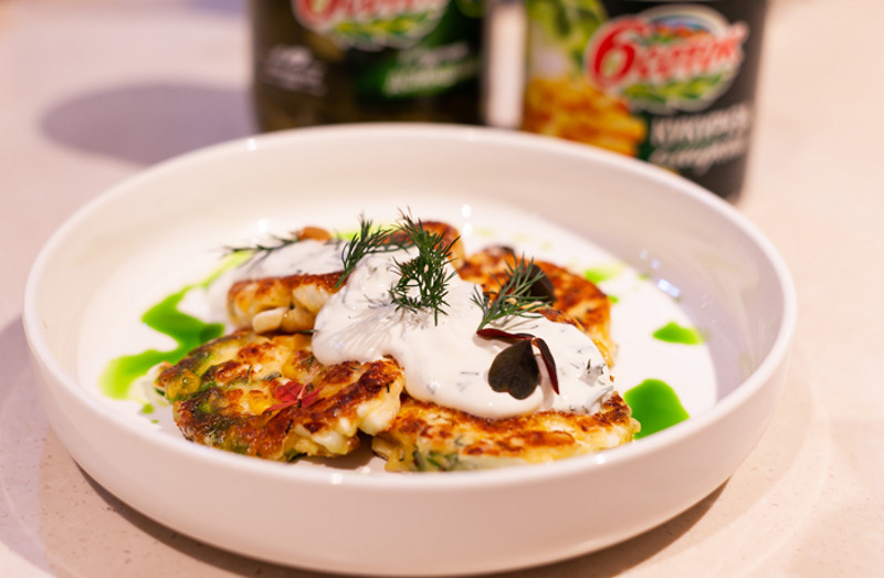 Яичные котлеты со сладкой кукурузой