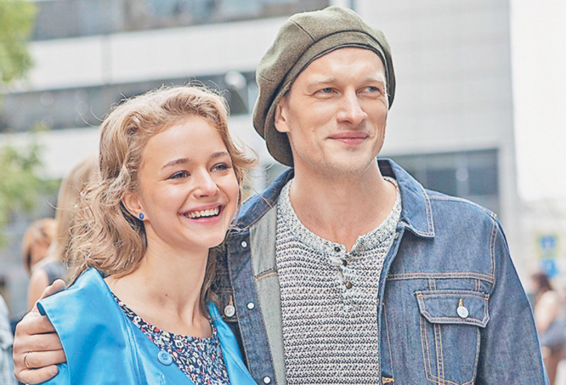 С Любовью Константиновой в сериале «Березка»