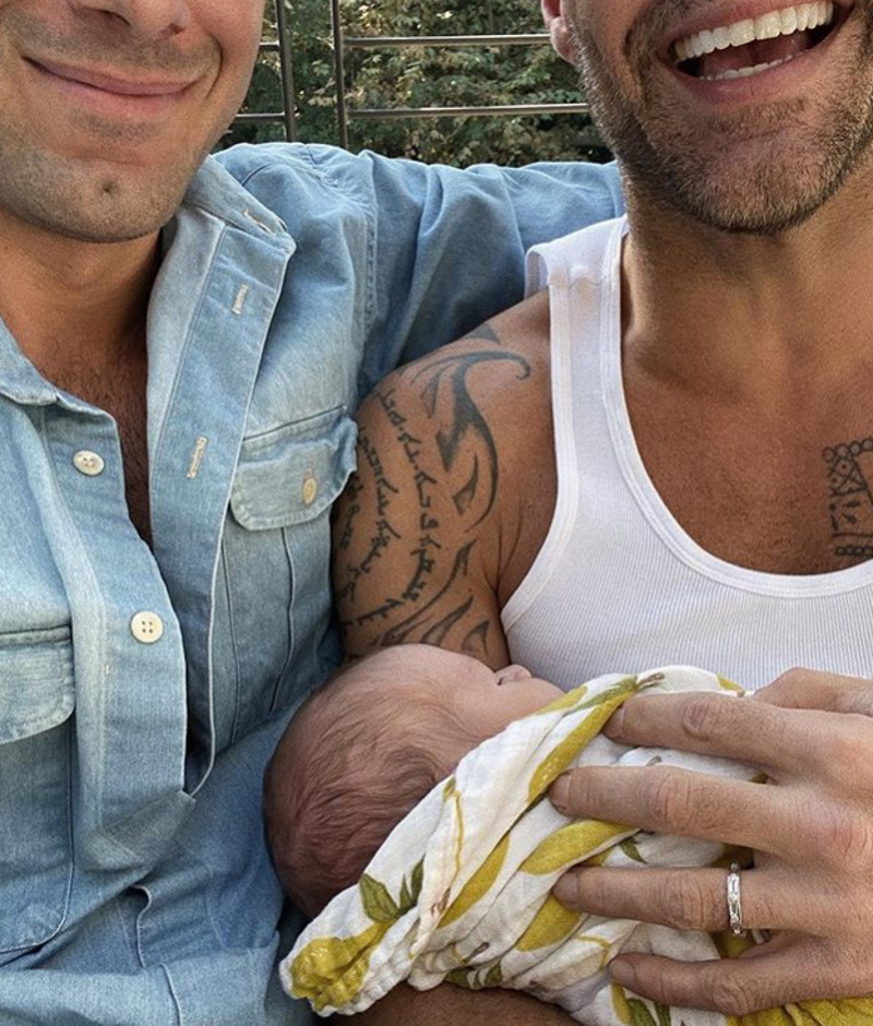 Рики Мартин с семьей