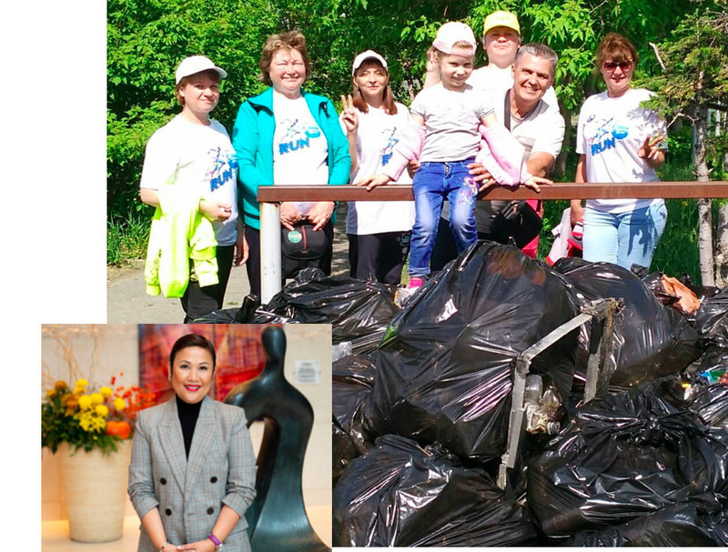 На днях в Алматы команда QNET во главе с CEO Малу Калузой собрали пластик и другие отходы на озере Пархач